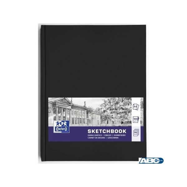 Szkicownik SKETCHBOOK szyty A4 96k 100g czarny 400152623 OXFORD