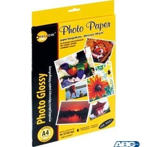 Papier fotograficzny błyszczący 4G170, 180 g / m, A4 20 arkuszy YELLOW ONE 150-1373
