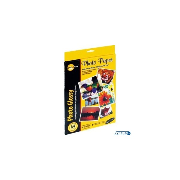 Papier fotograficzny błyszczący 4G170, 180 g/m, A4 20 arkuszy YELLOW ONE 150-1373