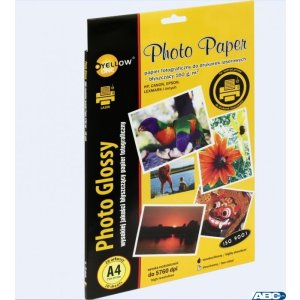 Papier fotograficzny laser błyszczący, 160 g / m, A4 20 arkuszy YELLOW ONE 150-1377