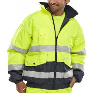 Kurtka ostrzegawcza BEESWIFT Europa, typu bomber, rozm. XXL, żółta