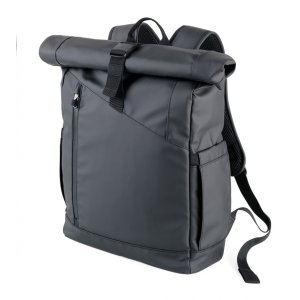 Plecak rolowany TROIKA Black Roll Top, czarny