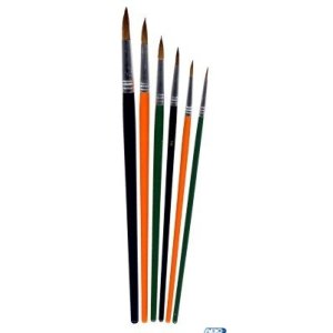 Pędzle 252A okrągłe 6 szt. rozm. 1-11, 6 szt. GRAND 170-1420