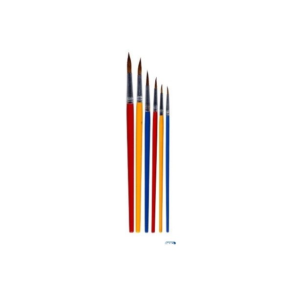 Pędzle 252B okrągłe 6 szt. rozm. 2-12, 6 szt. GRAND 170-1421