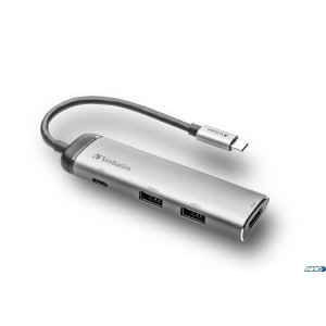 Stacja dokująca VERBATIM MULTIMEDIA ADAPTER  HUB Type-C to 2xUSB HDMI 49140 VMMA1