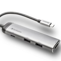 Stacja dokująca VERBATIM MULTIMEDIA ADAPTER  HUB Type-C to 2xUSB HDMI 49140 VMMA1