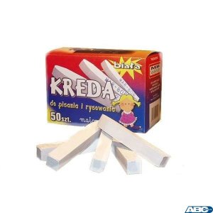 Kreda szkolna biała 50 szt. B4  MAR-BOR