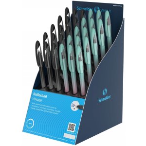 Display piór kulkowych SCHNEIDER Voyage, M, 30 szt., mix kolorów