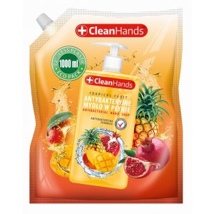 Mydło antybakteryjne CLEAN HANDS, owoce tropikalne, 1000 ml
