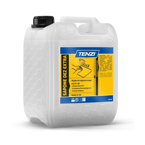 Mydło w płynie biobójcze TENZI, bezzapachowe, Sapone Dez Extra, 5l