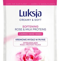 Kremowe mydło w płynie LUKSJA, róża, zapas 400ml
