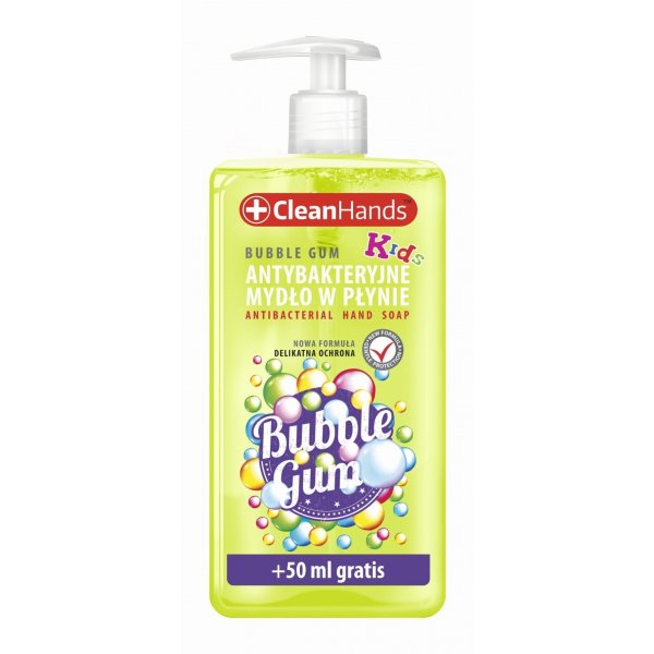 Mydło antybakteryjne CLEAN HANDS, guma balonowa, 300 ml