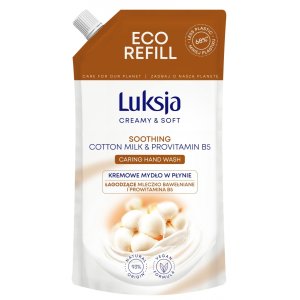 Kremowe mydło w płynie LUKSJA, bawełna, zapas 400ml