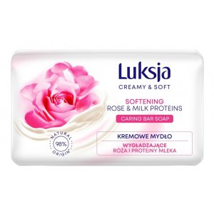 Kremowe mydło w kostce LUKSJA, róża, 90g