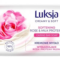 Kremowe mydło w kostce LUKSJA, róża, 90g