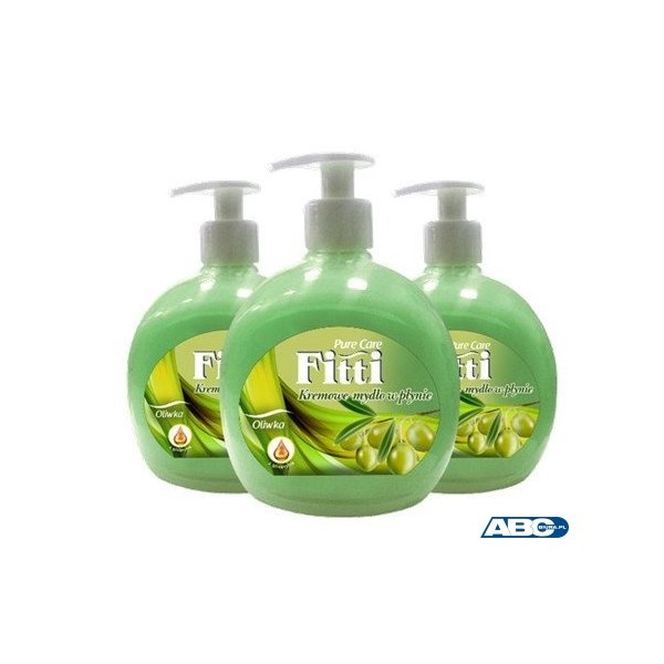Mydło w płynie z dozownikiem FITTI 500 ml oliwka *93169