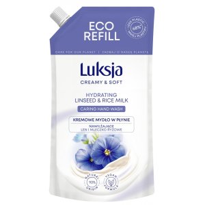 Kremowe mydło w płynie LUKSJA, len, zapas 400ml
