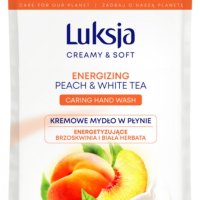 Kremowe mydło w płynie LUKSJA, brzoskwinia, zapas 900ml