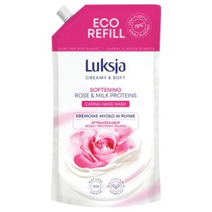 Kremowe mydło w płynie LUKSJA, róża, zapas 900ml