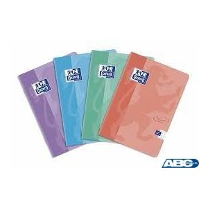 Brulion miękka oprawa TOUCH PASTEL sz A5 60k 90g kratka z marginesem turkusowy 400151790 OXFORD