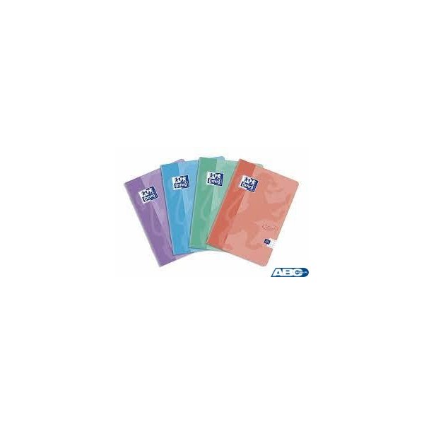 Brulion miękka oprawa TOUCH PASTEL sz A5 60k 90g kratka z marginesem turkusowy 400151790 OXFORD