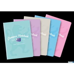 Zeszyt OXFORD CAMPUS A5 60k 90g pastel kratka z marginesem 400160109