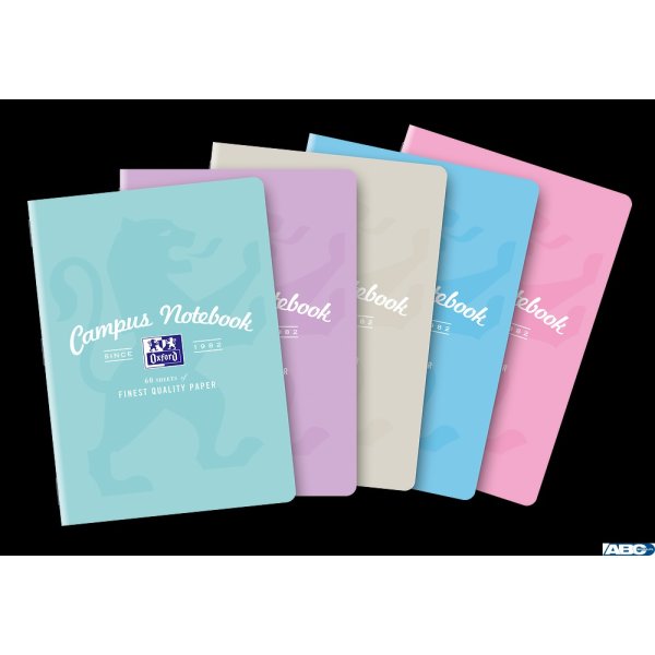 Zeszyt OXFORD CAMPUS A5 60k 90g pastel kratka z marginesem 400160109