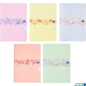 Zeszyt Oxford Flowers A5 60 kartek kratka 5x5 mm Mix 400181450