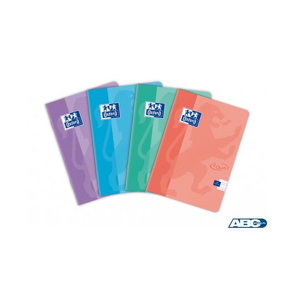 Zeszyt TOUCH PASTEL A5 16k 90g linia podwójna kolorowa 400150843 OXFORD