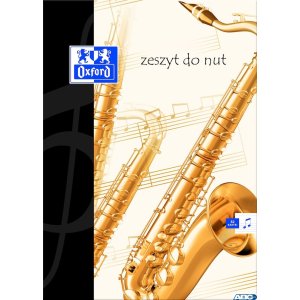 Zeszyt A4 32k, pięciolinia, OXFORD, do nut 100302252 (X)