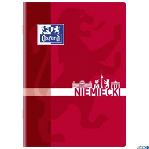 Zeszyt A5 60k, kratka z marginesem, OXFORD, j. niemiecki 400139057