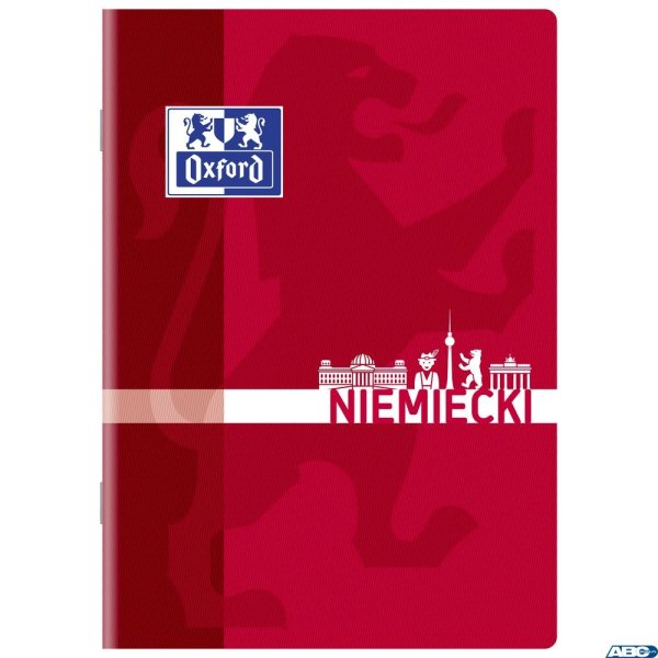 Zeszyt A5 60k, kratka z marginesem, OXFORD, j. niemiecki 400139057