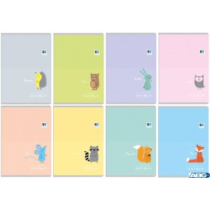 Zeszyt A5 32k. linia  B&B KIDS PASTEL  INTERDRUK 1311 (X)