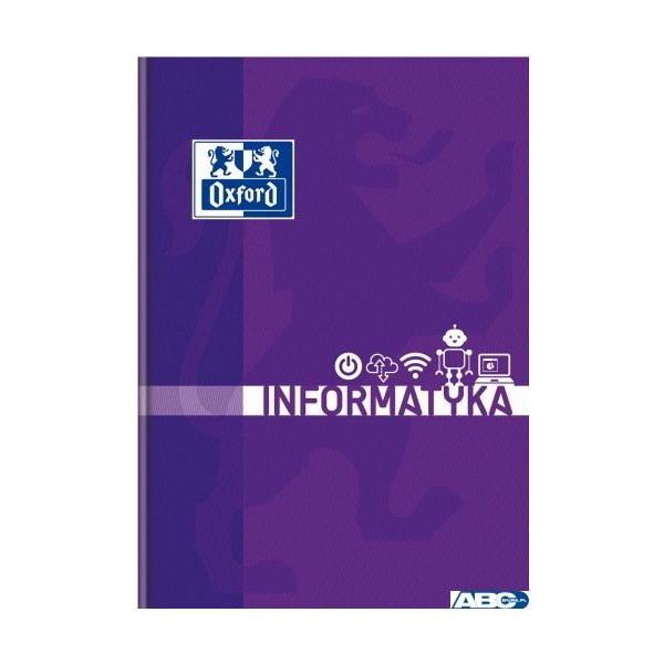 Brulion informatyka A5 80k 90g kratka z marginesem 400150854 OXFORD