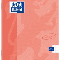 Zeszyt TOUCH PASTEL A5 60k 90g kratka z marginesem koral 400151700 OXFORD