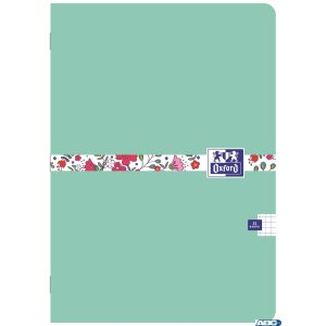 Zeszyt FLORAL A5 32k 90g kratka z marginesem mix 400150841 OXFORD