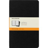 Zestaw 3 Zeszytów MOLESKINE Cahier Journals L (13x21cm) w linie, 80 stron, czarny