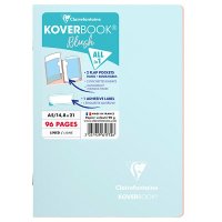 Zeszyt CLAIREFONTAINE Blush, A5, w linię, 48 kart., 14,8x21cm, niebiesko-koralowy