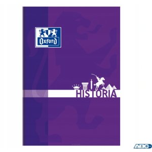 Brulion historia A5 80k 90g kratka z marginesem 400128283 OXFORD