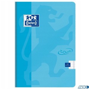 Brulion miękka oprawa TOUCH PASTEL A5 60k 90g kratka z marginesem niebieski 400151779 OXFORD