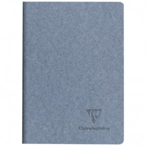 Zeszyt CLAIREFONTAINE Jeans&Cocoa, A6, 48 kartek, w linię, szyty grzbiet, niebieski