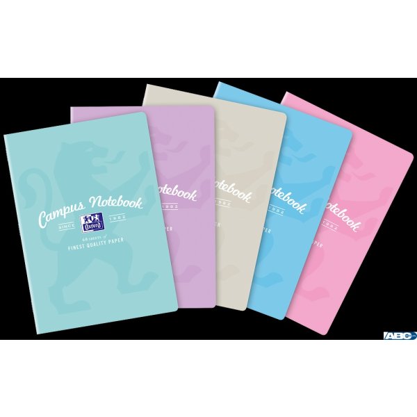 Zeszyt OXFORD CAMPUS A4 60k 90g pastel kratka z marginesem 400160108