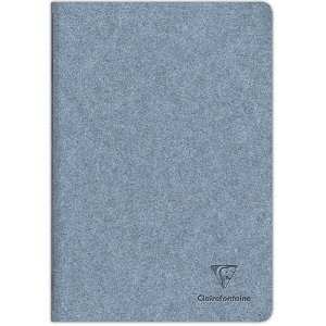 Zeszyt CLAIREFONTAINE Jeans&Cocoa, A4, 48 kartek, w linię, szyty grzbiet, niebieski