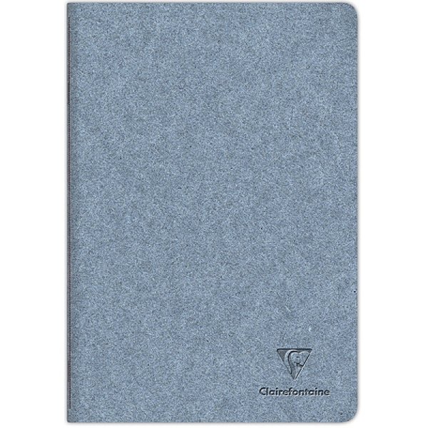 Zeszyt CLAIREFONTAINE Jeans&Cocoa, A4, 48 kartek, w linię, szyty grzbiet, niebieski