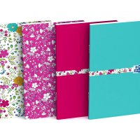 Zeszyt 90x140 30k, linia, OXFORD, FLORAL 400111055