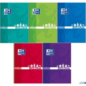 Brulion biologia A5 80k 90g kratka z marginesem 400128286 OXFORD