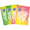 Zeszyt A4 60k, kratka z marginesem, OXFORD, NEVER GIVE UP 400114798