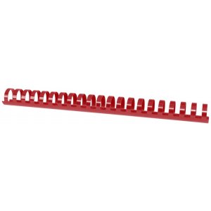 Grzbiety do bindowania OFFICE PRODUCTS, A4, 25mm (240 kartek), 50 szt., czerwony