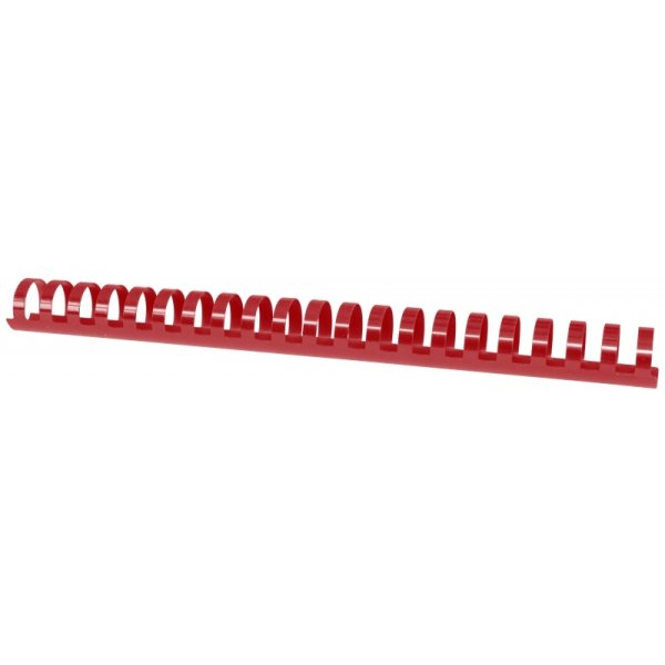 Grzbiety do bindowania OFFICE PRODUCTS, A4, 25mm (240 kartek), 50 szt., czerwony