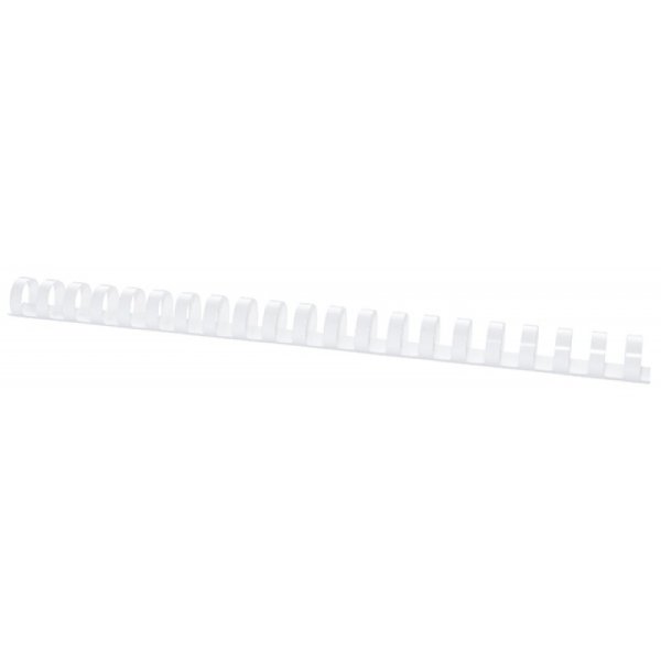Grzbiety do bindowania OFFICE PRODUCTS, A4, 16mm (145 kartek), 100 szt., białe